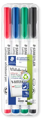 Image de STAEDTLER® 301 WP4 Marqueurs pour tableau blanc Lumocolor M, boîte de 4