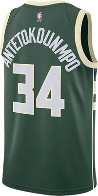 Produktbild von Tshirts Nike Nba Milwaukee Bucks Giannis Antetokounmpo Icon Edition CW3672329