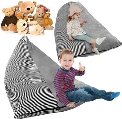 Produktbild von Azomor® Faltbare und geräumige Spielzeugaufbewahrungstasche für Kuscheltiere und mehr