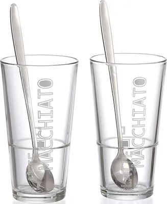 Obrázek produktu pro Ritzenhoff a Breker Sklenice na Latte Macchiato Lena se lžičkou 4 kusy