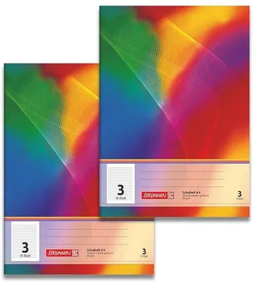 Produktbild von Famanu Schreibblock Set 2 Stück DIN A4 16 Blatt mit Lineal - Schulschrift