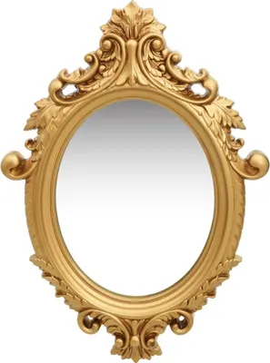 Image de Miroir mural style château 56x76 cm Doré