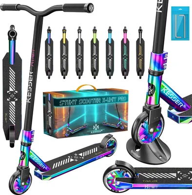 Produktbild von KESSER® Stunt Scooter X-Limit-Pro 360° Lenkung Funscooter Stuntscooter mit Ständer ABEC 9 Kugellagern, 110 mm PolyurethanRäder , Kickscooter Tretroller Cityroller Trick Roller für Kinder Erwachsene
