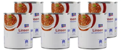 Produktbild von aro Linsen mit Suppengrün (12 x 800g)