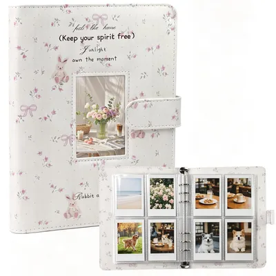 Fotoalbum für Instax Mini, 320 Fotos, 40 Seiten, PU-Leder