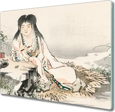 Produktbild von Coloray Herdabdeckplatte 60x52 cm Schneidebrett Kochplattenabdeckung Küchenbrett Hackbrett - asiatische traditionelle