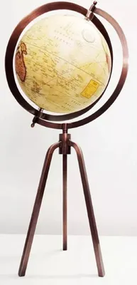 Obrázok produktu pre Casa Padrino luxusný dekoračný glóbus so statívom antická meď / viacfarebný Ø 31 x v. 66 cm - Dekorácie do kancelárie - Dekorácie do obývačky - Dekoračné doplnky