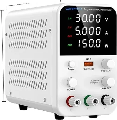 Obrázek produktu pro Laboratorní stejnosměrný napájecí zdroj, nastavitelné výstupní napětí, funkce nastavení enkodéru, WPS305B 30V 5A