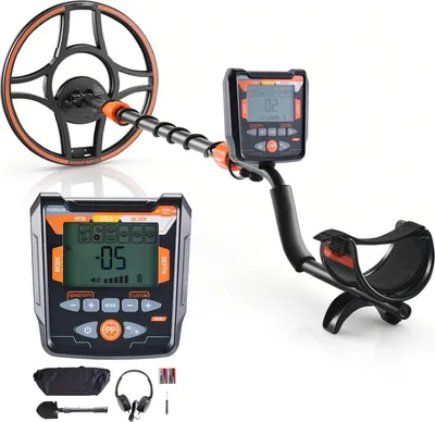 Produktbild von Metalldetektor für Erwachsene - Profi Metallsuchgerät - 6 Suchmodi - IP68 wasserdichte 30,5 cm Suchspule - LCD-Display - Verstellbare Länge - Golddetektor für Schatzsuche