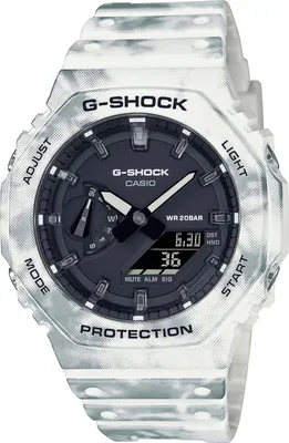 Produktbild von Casio Uhr Modell Oak - Alpine Camo Serie Special Edt. Snow Camouflage + Extra Case & Strap ***special Price*** GAE-2100GC-7AER