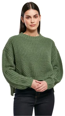 Produktbild von Urban Classics Damen Ladies Wide Oversize Sweater salvia, S