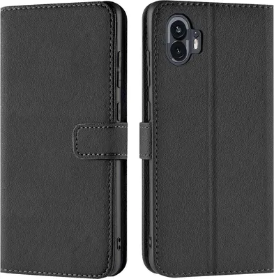 Produktbild von Conie Klapp Tasche für Nothing Phone 2 Kartenfach Rundumschutz Hülle in Schwarz