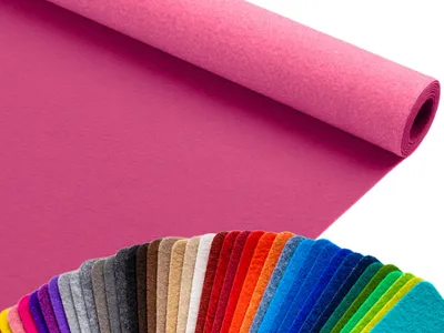 Produktbild von Primaflor Eventteppich PODIUM Pink 1,00m x 4,00m - Meterware - Viele Farben - Schwer Entflammbarer B1 Messeteppich, Rutschfester Hochzeichtsläufer, Läufer für Hochzeiten & Events