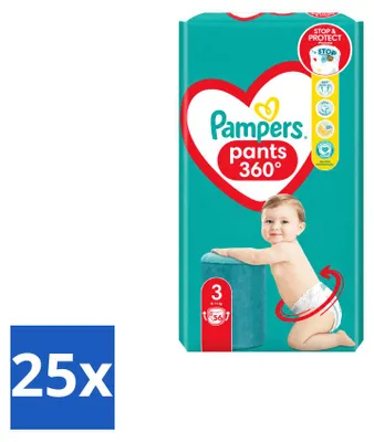Immagine prodotto di 25 pannolini slip Pampers, taglia 3, 6-10 kg - confezione - 25 pezzi