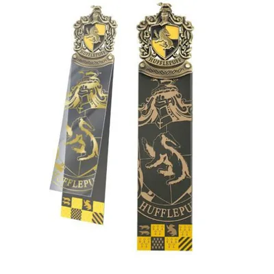 Image de Zakładka do książek Harry Potter - Hufflepuff z metalowym herbem
