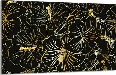 Image de Plaque de recouvrement pour cuisinière 80x52cm en 1 partie Couverture de plaque vitrocéramique Protection anti-éclaboussures, Fleur Noir