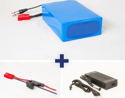 Produktbild von Lithium-Ionen Akku 36V 25Ah 900Wh Akkupack incl. 60A BMS & Ladegerät für E-Bike Scooter Pedelec