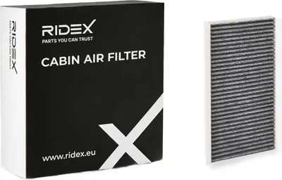 Produktbild von RIDEX 424I0226 Aktivkohle Innenraumfilter Pollenfilter für AUDI A3 Sportback (8PA) für BMW 2 Active Tourer (F45) für PORSCHE Cayenne (92A) für FIAT