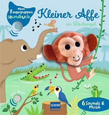 Image de Mon livre sonore de marionnettes à doigt - Petit singe dans la jungle