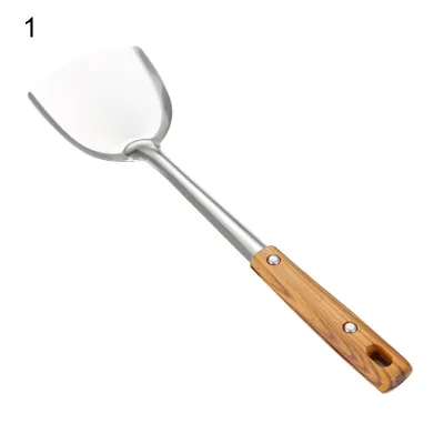 Produktbild von Wok Shovel Food Grade Rost-Sof-Edelstahlsuppe Scoop Wok Spatel Küchenwerkzeuge für Zuhause-1