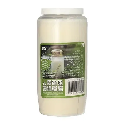 Produktbild von Papstar Öllichter T6, 100 % Pflanzenfett Ø 7 cm · 14 cm weiß transparente Hülle, 20 Stück