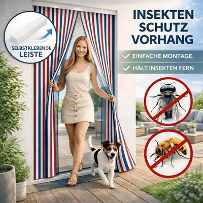 Produktbild von Türvorhang Insektenschutz Fliegenschutz Vorhang Streifenvorhang Fliegengitter