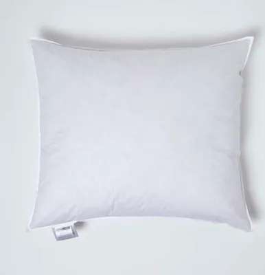 A white pillow on a white background.