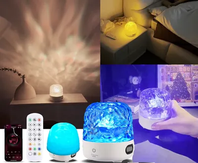 Produktbild von LED Starry Sky Projector, Nachtlicht Dimmbar Lampe mit Bluetooth Musik Speaker