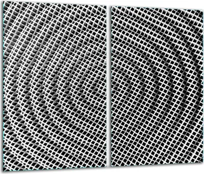 Produktbild von Herdabdeckplatten 2 teilig 30x52 Glaskeramikfeld Abdeckung Glas Muster