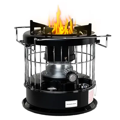 Produktbild von Mobiler Heizstrahler 2600W, Petroleum-Kerosinofen für Outdoor & Camping, Dochtheizung, 5L Tank, 12,5h Laufzeit, stromlos