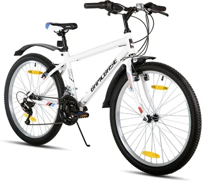 Productafbeelding van Mountainbike - Fiets voor jongeren - Buitenfietsen - Stalen frame - 24 inch - Wit