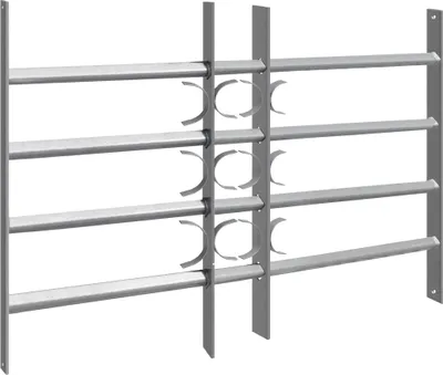 Produktbild von Sicherheitsgitter Fenstergitter Fenster Keller Einbruchschutz Ausziehgitter ausziehbar Schutzgitter Stahl V2Aox, Größe:60 x 100 - 150 cm