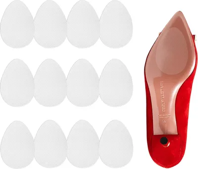 Produktbild von Antirutsch-Sohlenaufkleber für Schuhe - transparente, selbstklebende Pads für Grip und Sicherheit auf glatten Böden