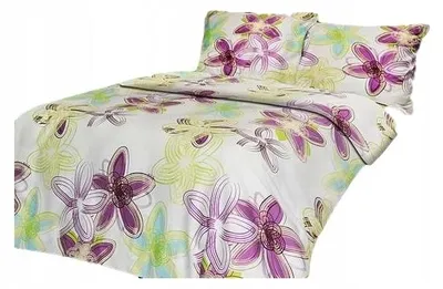 Produktbild von Darymex Baumwollsatin Bettwäsche 160x200 Blumenmuster