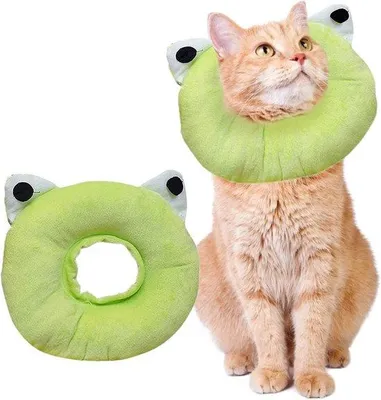 Imagen del producto de Cuello protector ajustable, fabricado con material suave, para perros y gatos. Collar anti-mordiscos para la recuperación postoperatoria