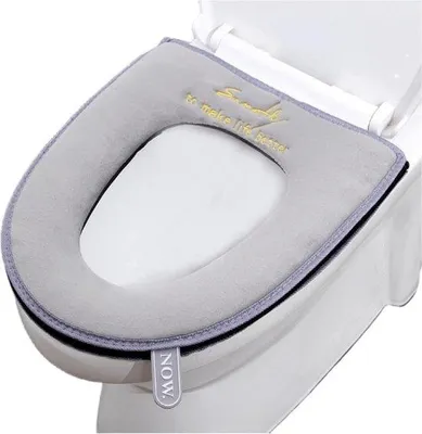 Produktbild von Famanu WC-Sitzbezug mit Reißverschluss - Grau, für U-Toiletten