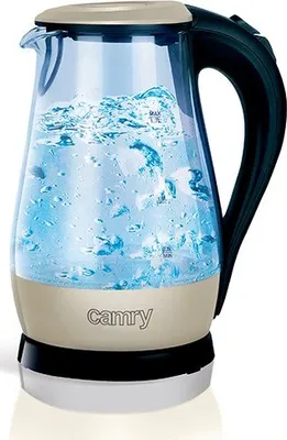 Zdjęcie produktu dla Camry Premium CR 1251w, 1,7 l, 2200 W, Czarny, Stal nierdzewna, Przezroczysty, Polipropylen (PP), Wskaźnik poziomu wody