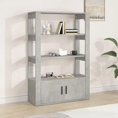 Produktbild von vidaXL Sideboard Betongrau 80x30x119,5 cm Holzwerkstoff