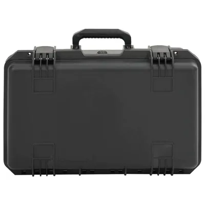 Image de vidaXL Valise pour voyage en avion Portable Noir 55x35x22,5 cm PP