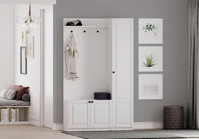 Productafbeelding van Skye Decor, model Rb-044, garderobekast, matwit, spaanplaat, 120 x 200 x 35 cm