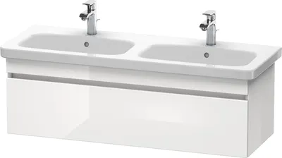 Produktbild von Waschtischunterbau DURASTYLE 448x1230x398mm we hochglanz/basalt matt weiß hochglanz/basalt matt