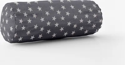 Produktbild von SCHÖNER LEBEN. Kissenhülle Little Star Twilight Sterne blau weiß Größe 15x40cm (ØxB) Nackenrolle 15x40cm (ØxB) Nackenrolle Größe