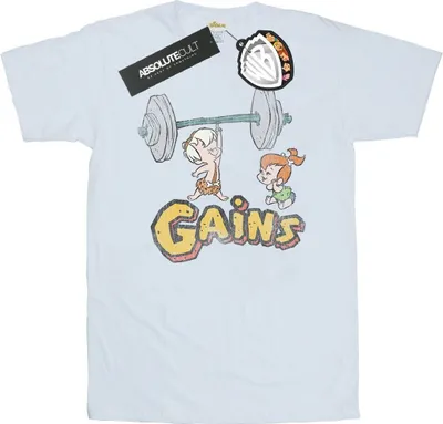 Produktbild von The Flintstones - "Gains" T-Shirt für Herren BI25049 (XXL) (Weiß)