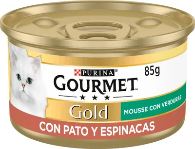 Productafbeelding van GOURMET GOLD ÉÉNVARIANT: Mousse van eend met spinazie, 24 stuks van 85 gram