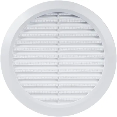 Productafbeelding van Ventilatierooster - 150 mm - Wit - Met insectenscherm