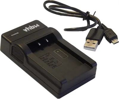 Produktbild von vhbw USB Ladegerät kompatibel mit Panasonic VXF-999 Kamera Camcorder/Akku - Ladeschale, Ladeanzeige, 4,2 V