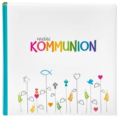 Productafbeelding van Fotoalbum voor de communie, regenboog, 25 x 25 cm