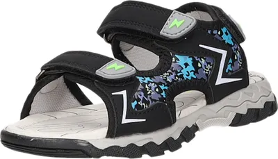 Produktbild von Sneakers Kinder-jungen-Sandalette Schwarz-Blau-Mehrfarbig, Farbe:schwarz, EU Größe:27
