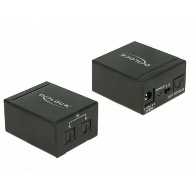 Produktbild von DELOCK TOSLINK Switch 2 x TOSLINK in zu 1 x TOSLINK out