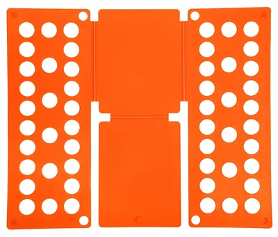 Productafbeelding van T-shirt vouwplank - Hulpmiddel voor het vouwen van kleding - Organisatie van wasgoed - Oranje 18,9 x 15,7 inch